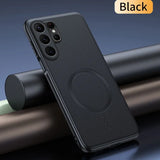 Magnetic Leather Shield Anti-Fingerprint Case For Samsung Galaxy S26 Ultra