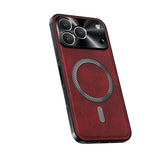 Magnetic Luxury Business Leather Case  For iphone
