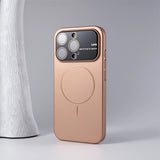 Luxury Slim Matte Large Window Case for iPhone