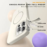 Magnetic Shockproof Silicone Wireless Charge Phone Case for iPhone
