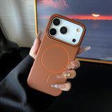 Leather Texture Magnetic Shockproof Case For iPhone