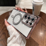 Diamond Magnetic Full Lens Protection Case for Samsung Galaxy