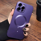 Magnetic Luxury Matte Soft Case For iPhone
