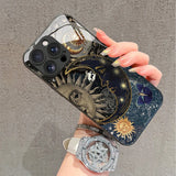 Creative Sun Person Pattern Tempered Glass For iPhone