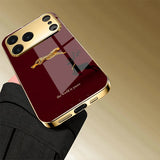 Jinbao Black Deer Wine Red Shockproof Phone Case For iPhone