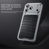 Aluminum Alloy Frame Magnetic Phone case For iPhone