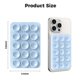 Magnetic silicone suction cup holder for mobile phone fixation