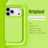 Bright Fluorescent Liquid Silicone Soft Case For iPhone