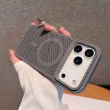Honeycomb Heat Dissipation Wireless Charge Case for iPhone