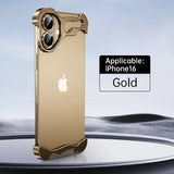 Aluminum Alloy Frameless Shockproof Irregular Metal Bumper Case For iPhone