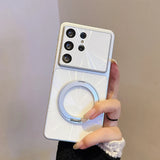 360° Rotating Stand MagSafe Magnetic Phone Case For Samsung