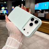 Bright Fluorescent Liquid Silicone Soft Case For iPhone