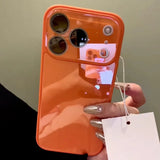 Luxury ice-Tempered Glass Plating Candy Armor Shockproof Case for iPhone