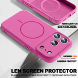 Magnetic Wrist Strap Liquid Silicone Phone Case For iPhone