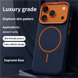 High-End Elephant Leather Texture Magnetic Case for IPhone