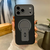 Luxury Fold Stand Holder Magnetic Matte Case for iPhone