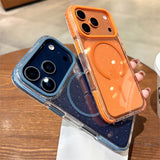 Luxury Glitter Clear For Magnetic Shockproof TPU  Case for iPhone