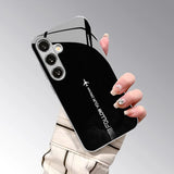 Cool Black Dream Chaser Glass Protective Case For Samsung