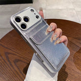 Card slot pocket wallet-style leather phone case For iPhone