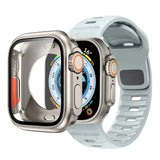 Silicone Band + Protective Case For Apple Watch