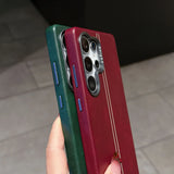 Vintage Leather Magnetic Case for Samsung