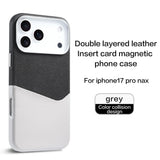 Premium Spliced Texture Magnetic Card Case For iPhone