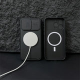 Luxury Slide Camera For Magnetic Armor Case For iPhone