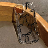 Cute Pink Heart Bow Phone Case for IPhone