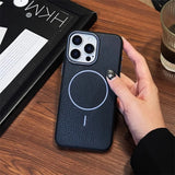 Leather Magnetic Case For iPhone