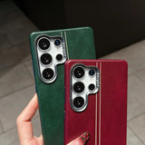 Vintage Leather Magnetic Case for Samsung