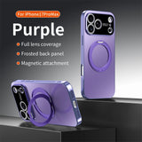 360° Rotating Magnetic Ring Stand Case for iPhone