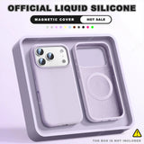 New Magnetic Official Liquid Silicone Case For iPhone