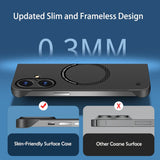 Luxury Ultra Slim Magnetic Frameless Solid Color Case for iPhone