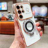 For Magnetic Large Window Case For Samsung