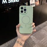 Original Liquid Silicone Magnetic Case For iPhone