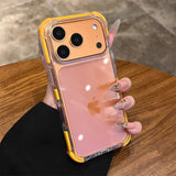 Transparent Clear Ultra Thin Acrylic Armor  TPU Case for iPhone