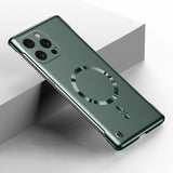 Metal Painting Frameless  Magnetic Case For iPhone
