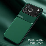 Leather Matte Magnetic Case For iPhone