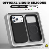 New Magnetic Official Liquid Silicone Case For iPhone