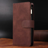 Leather Flip Wallet Case For Samsung Galaxy