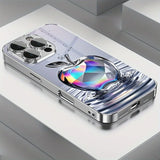 Luxury Aurora Diamond Water Drop For Apple Pattern Case For iPhone