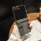 Slim, shock-resistant protective case with a business style For Samsung Z Flip
