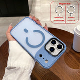 Full Camera Anti-knock Anti-fingerprint Shell Magnetic Case For iPhone