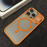 Transparent multi-dimensional stand magnetic Case For iPhone
