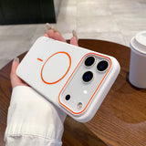 Luxury Magnetic Matte Soft Phone Case For  iPhone