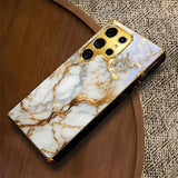 Kintsugi-style marble texture phone case For Samsung