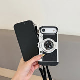 Vintage Camera Design with Lanyard Case for IPhone