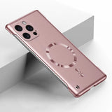 Metal Painting Frameless  Magnetic Case For iPhone