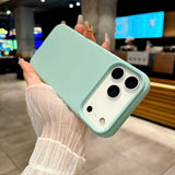 Bright Fluorescent Liquid Silicone Soft Case For iPhone