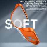 Ultra Thin Frameless Magnetic Soft Case For iPhone With Ring Strap